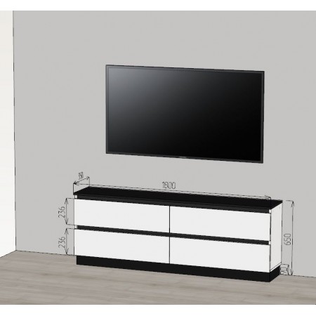 Tumba pentru televizor 4 sertare A-54